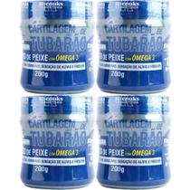 Kit 4 Gel Cartilagem de Tubarão Óleo de Peixe com Ômega 3