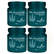 Kit 4 Gel de Alecrim Natu Life Alivia o cansaço e Dor Muscular