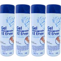Kit 4 Gel Massageador 32 Ervas 220g Pernas e Articulações Kit 4 Gel Massageador 32 Ervas 220g Pernas e Articulações