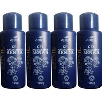 Kit 4 Gel Massageador Arnica 190g Apinil Cosméticos