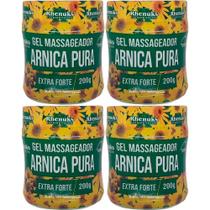 Kit 4 Gel Massageador Arnica Pura Extra Forte 200g