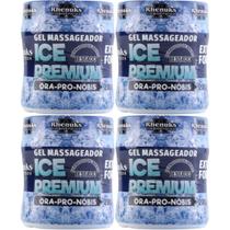 Kit 4 Gel Massageador Ice Premium Extra Forte com Ora-Pro-Nóbis