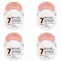 Kit 4 Gel Sculping de Modelagem 7 Nude 15ml - Real Love