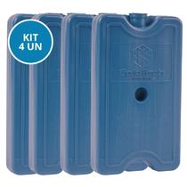 Kit 4 Gelo Placa Gel Artificial Reutilizável Rígido 400ml