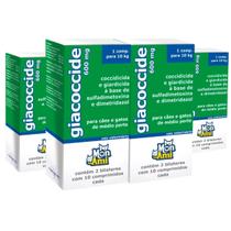 Kit 4 Giacoccide 600mg Antiparasitário Mon Ami - 20 Comprimidos Kit 4 Giacoccide 600mg Antiparasitário Mon Ami - 20 Comprimidos