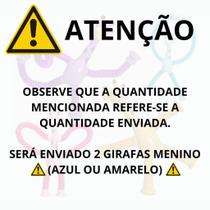 Kit 4 girafas estica e gruda melman pop it tubo tiktok com luz brinquedo para crianças