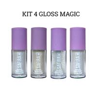 Kit 4 Gloss Labial Magic Color 5ml cada - Safira