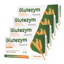 Kit 4 Glutezym Auxilia na Intolerância ao Glúten 20 Cápsulas Maxinutri