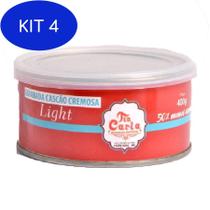 Kit 4 Goiabada Cascao Cremosa Light Tia Carla 400G