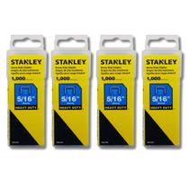 Kit 4 Grampo Grampeador Stanley Heavy Duty 8mm 5/16 Pol Tapeceiro Marceneiro Estofado Pistola Manual