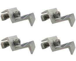 Kit 4 Grampo Painel Placa Solar Presilha Fixador Terminal Universal