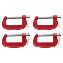 Kit 4 Grampo Sargento Tipo C 3 Pol Em Ferro Reforçado Kit 4 Grampo Sargento Tipo C 3 Pol Em Ferro Reforçado