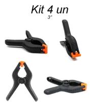Kit 4 grampos de 3 polegadas Kit 4 grampos de 3 polegadas