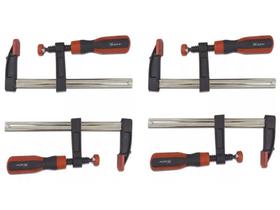 Kit 4 Grampos P/ Carpinteiro Sargento 150mm Mtx 150x50x210mm Kit 4 Grampos P/ Carpinteiro Sargento 150mm Mtx 150x50x210mm
