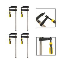 Kit 4 Grampos P/ Carpinteiro Tipo F Sargento 150x50mm 6 Pol