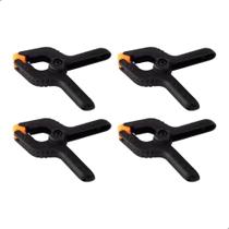 Kit 4 Grampos Sargento 3 Polegadas Reforçado Com Mola Para Marceneiro Multiuso 9,5x7,5x1,3cm - Daruj
