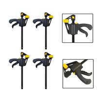 Kit 4 Grampos Sargento Aperto Rápido Madeira 150x325x60mm