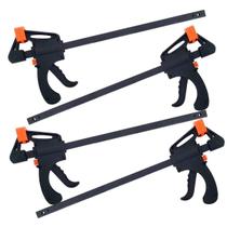 Kit 4 Grampos Sargento De Aperto Rápido 12 Pol. Haste Grossa Kit 4 Grampos Sargento De Aperto Rápido 12 Pol. Haste Grossa