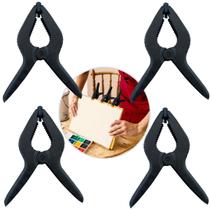 Kit 4 Grampos Sargento Presilhas Multiuso Reforçado Marcenaria Fixa Tela 3" 75MM
