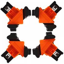 Kit 4 Grampos Sargentos Cantoneira Angular 90 Graus Marceneiro Morsa 75mm