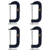 Kit 4 Grampos Tipo C Pesado Marceneiro Carpinteiro 6 Polegadas Kit 4 Grampos Tipo C Pesado Marceneiro Carpinteiro 6 Polegadas