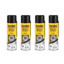 Kit 4 Graxa Spray Branca 300ml /200g Vonder Kit 4 Graxa Spray Branca 300ml /200g Vonder