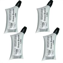 Kit 4 Graxas Branca Lubrificante Corrente Transmissão Moto Kit 4 Graxas Branca Lubrificante Corrente Transmissão Moto