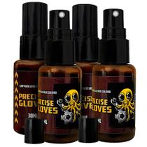 Kit 4 Grip Spray Para Luvas De Goleiro 30 ml Futebol Futsal Cola Resistente A Água Poulpo Sports