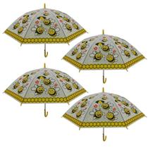 kit 4 Guarda chuva infantil para menina e menino plastico com desenhos sombrinha automatico kit 4 Guarda chuva infantil para menina e menino plastico com desenhos sombrinha automatico