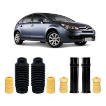 Kit 4 Guarda Pó Reparo Amortecedor Citroen C4 2012 2013 2014