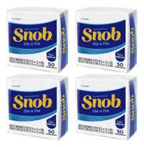 Kit 4 Guardanapo De Papel Snob Tolha Descartável Folhas 50U.