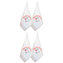 Kit 4 Guardanapo Páscoa Coelho Branco 45X45Cm Rafimex Kit 4 Guardanapo Páscoa Coelho Branco 45X45Cm Rafimex