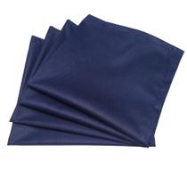 Kit 4 Guardanapos de Tecido Algodão Azul Marinho 39cmx39cm