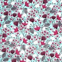 Kit 4 Guardanapos De Tecido Algodão Cerrado Azul 39Cmx39Cm