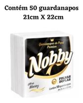 Kit 4 Guardanapos Nobby Folha Dupla 21x22cm Pacotes com 50 Unidades Cada