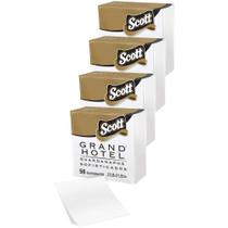 Kit 4 Guardanapos Scott Grand Hotel Folha Dupla Pequeno com 50 Folhas