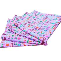 Kit 4 Guardanapos Tecido Algodão Coelho Da Páscoa Alegria