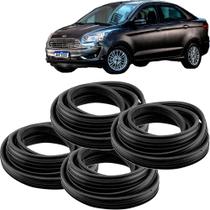 Kit 4 Guarnições Porta Lateral Ka Sedan 2014 a 2021 - PRO LINE