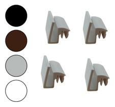 Kit 4 Guias Deslizante Para Trilho De Porta Box De Vidro