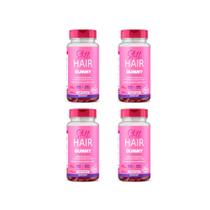 Kit 4 Gummy Hair Still Morango 4x30 Gomas Unilife Morango