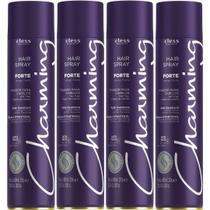 Kit 4 Hair Spray Charming Cless Forte Laque Jato Seco D-Pantenol Fixador Acao Duradoura 400ml Kit 4 Hair Spray Charming Cless Forte Laque Jato Seco D-Pantenol Fixador Acao Duradoura 400ml