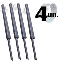 Kit 4 Haste Galvanizado para concertina 30cm vergalhão Kit 4 Haste Galvanizado para concertina 30cm vergalhão