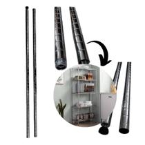 Kit 4 Hastes 2,5 Diametro para Estantes Aramadas Nsf 178,5cm Alt Uteall Kit 4 Hastes 2,5 Diametro para Estantes Aramadas Nsf 178,5cm Alt Uteall