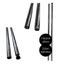 Kit 4 Hastes 2,5 Diametro para Estantes Aramadas Nsf 178,5cm Alt Uteall Kit 4 Hastes 2,5 Diametro para Estantes Aramadas Nsf 178,5cm Alt Uteall
