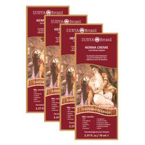 Kit 4 Henna Creme Surya Brasil Castanho Dourado Kit