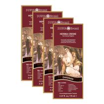 Kit 4 Henna Creme Surya Brasil Chocolate Kit