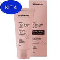 Kit 4 Hidrabene Creme Facial Antipoluição E Anti-aging 10