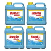 Kit 4 hidrofloc 5l - floculante (domissanitario) hidroall