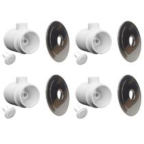 Kit 4 Hidromassagem Piscina Alvenaria Azulejo Inox 50mm