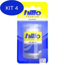 Kit 4 Hillo Fio Dental 500M